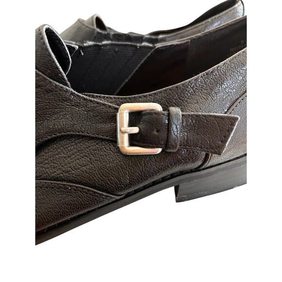 Nine West Women's Black Leather Low Heeled Casual Preppy Dress Shoes Size 8.5 M - Picture 9 of 15